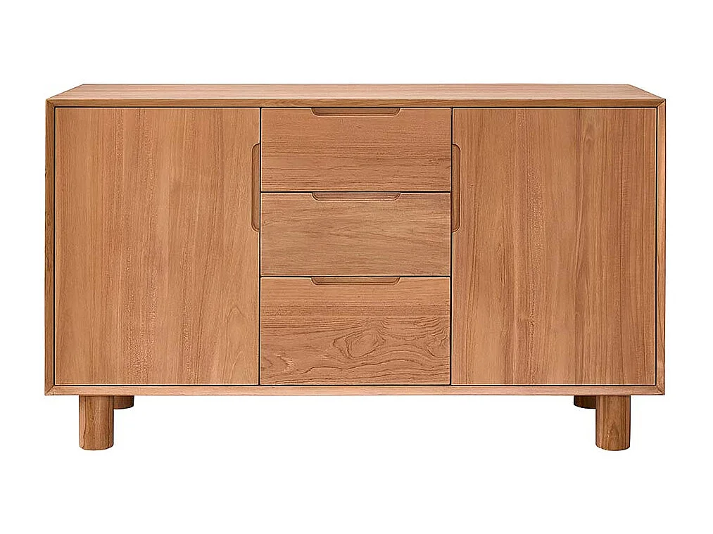 Meuble sous vasque en teck massif 140 cm