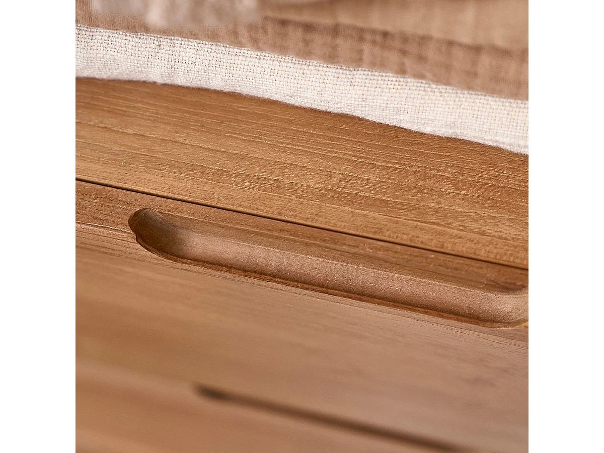 Meuble sous vasque en teck massif 140 cm