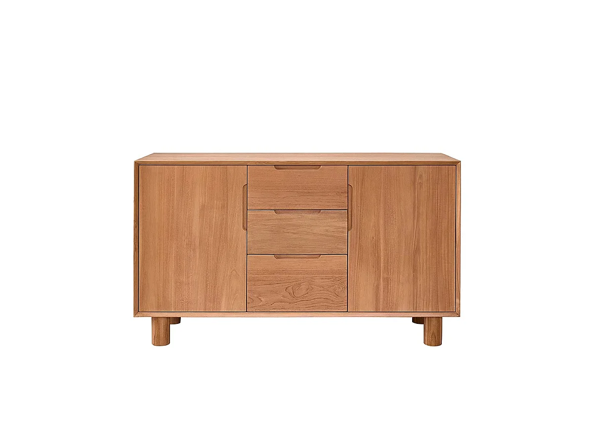 Meuble sous vasque en teck massif 140 cm