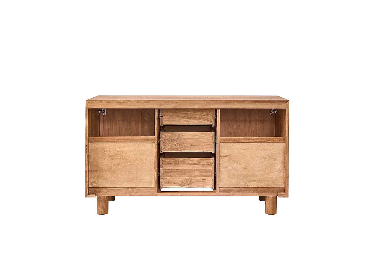 Meuble sous vasque en teck massif 140 cm