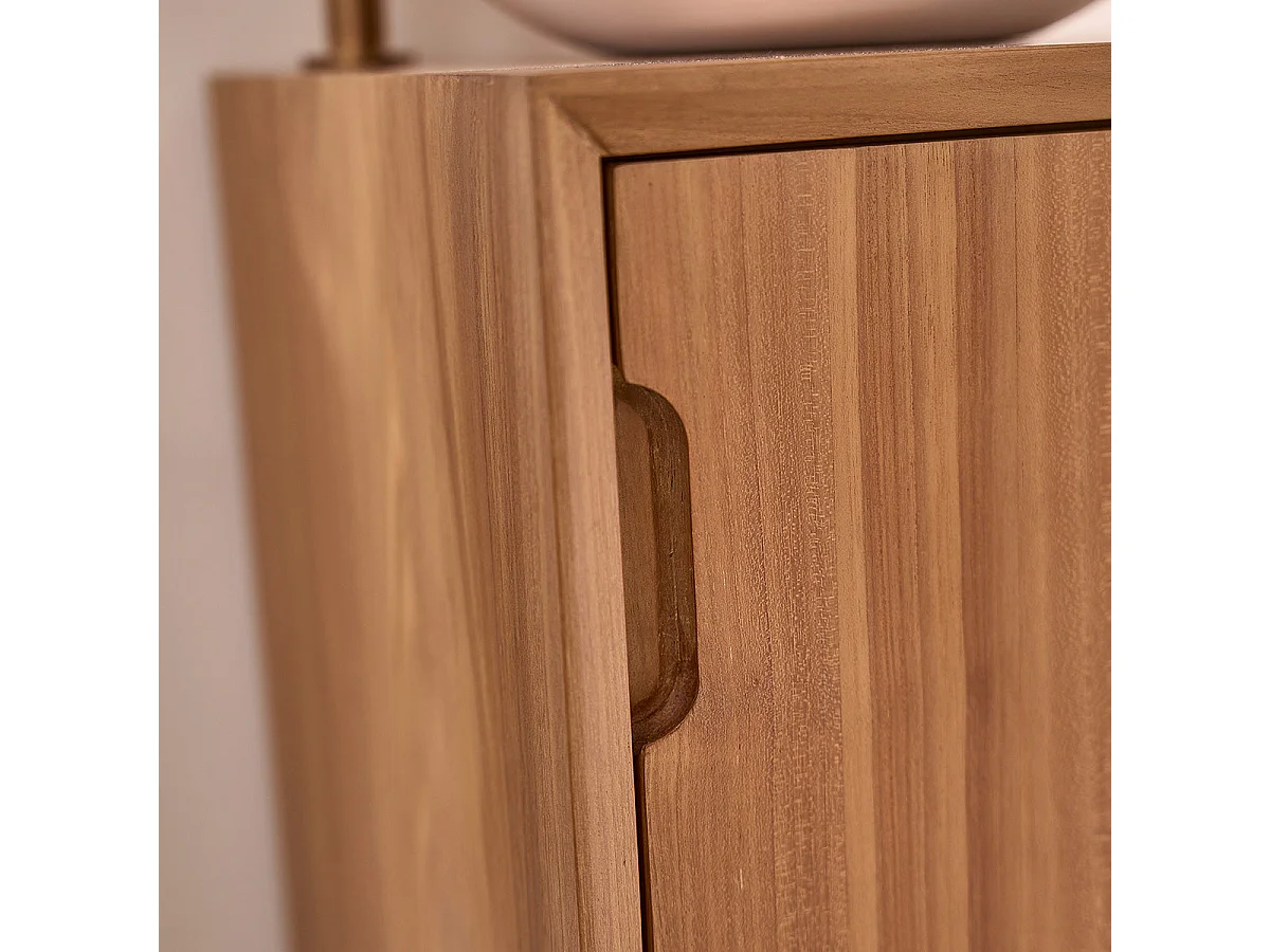 Mobile bagno sospeso in legno massello di teak 40 cm