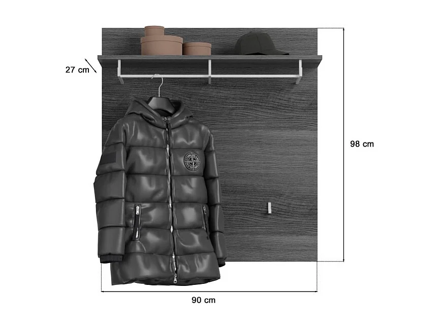 Ensemble d'entrée SCOTT – Meubles avec miroir, buffet et porte-manteaux