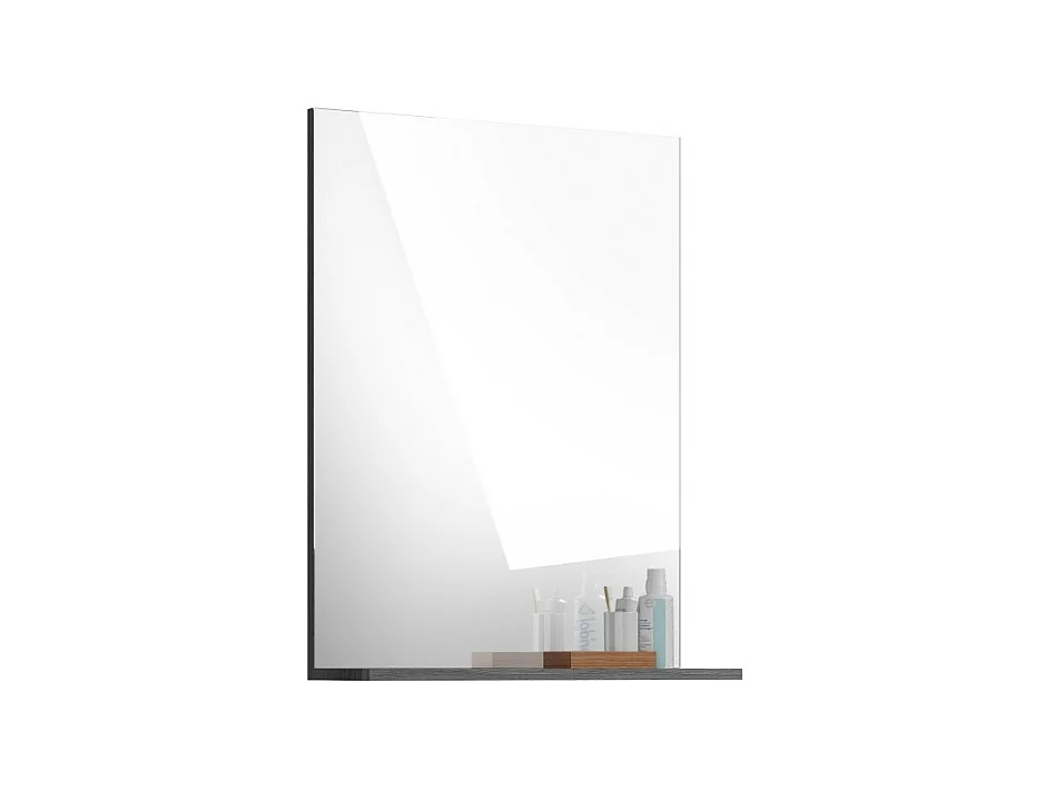 Miroir de salle de bain SCOTT – Gris foncé – 60x79x18 cm