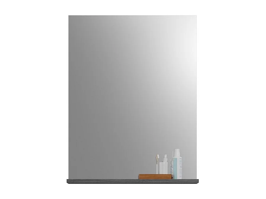 Miroir de salle de bain SCOTT – Gris foncé – 60x79x18 cm
