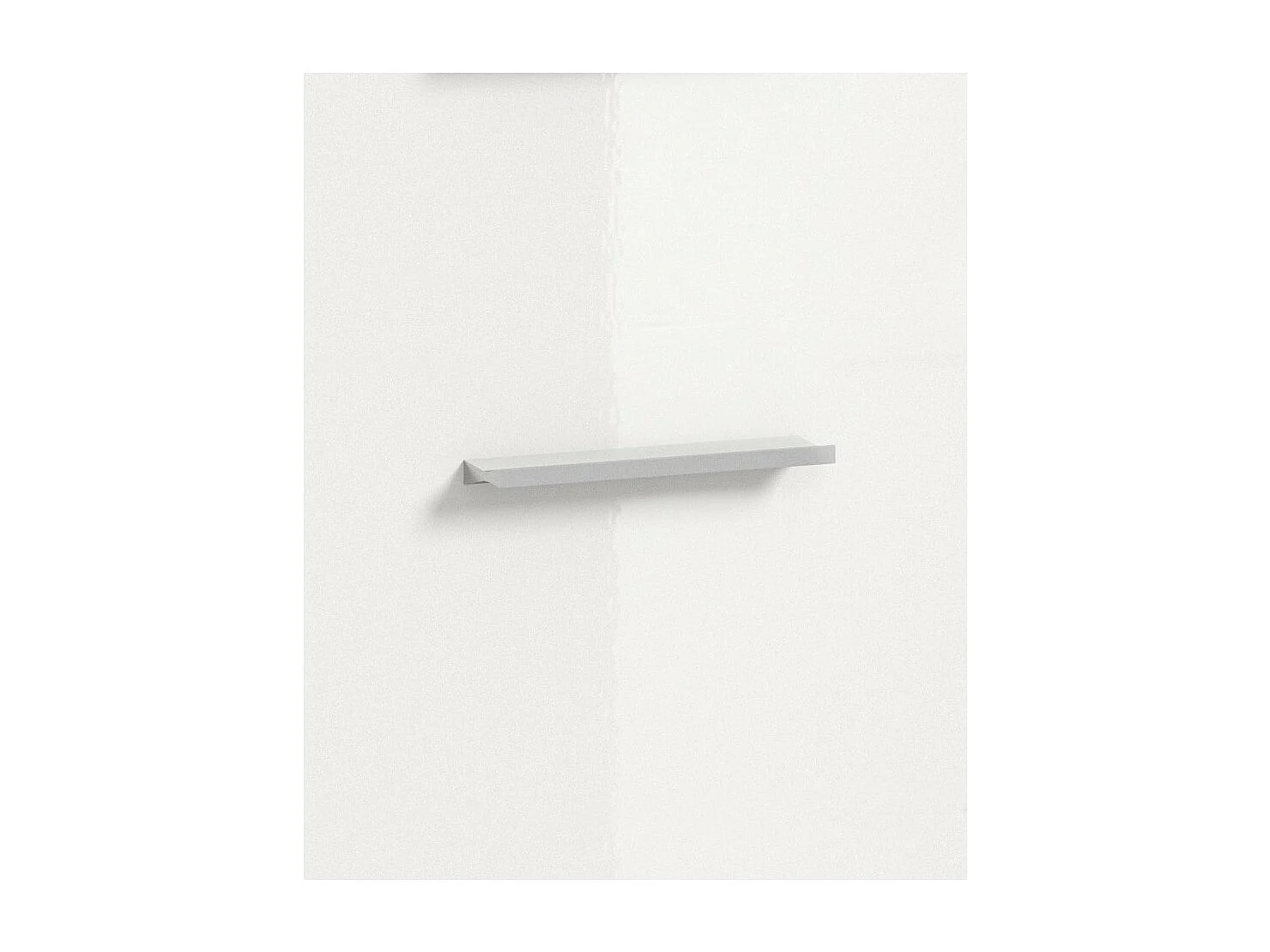 Badkamerkolom RIDLEY - 2 deuren, 1 lade en 2 zichtbare nissen - Wit en licht eiken