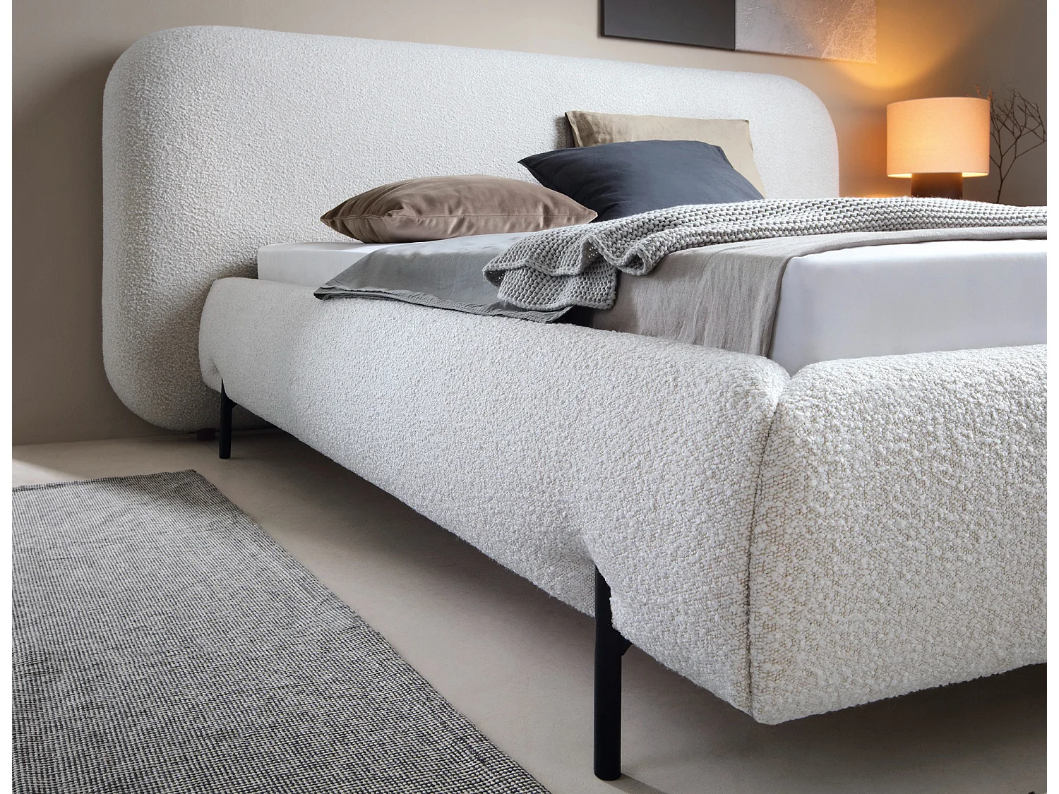 Booby prestige opbergbed – Modern fluweel en geoptimaliseerde opbergruimte-Kleur Room-Slapen 140x200cm