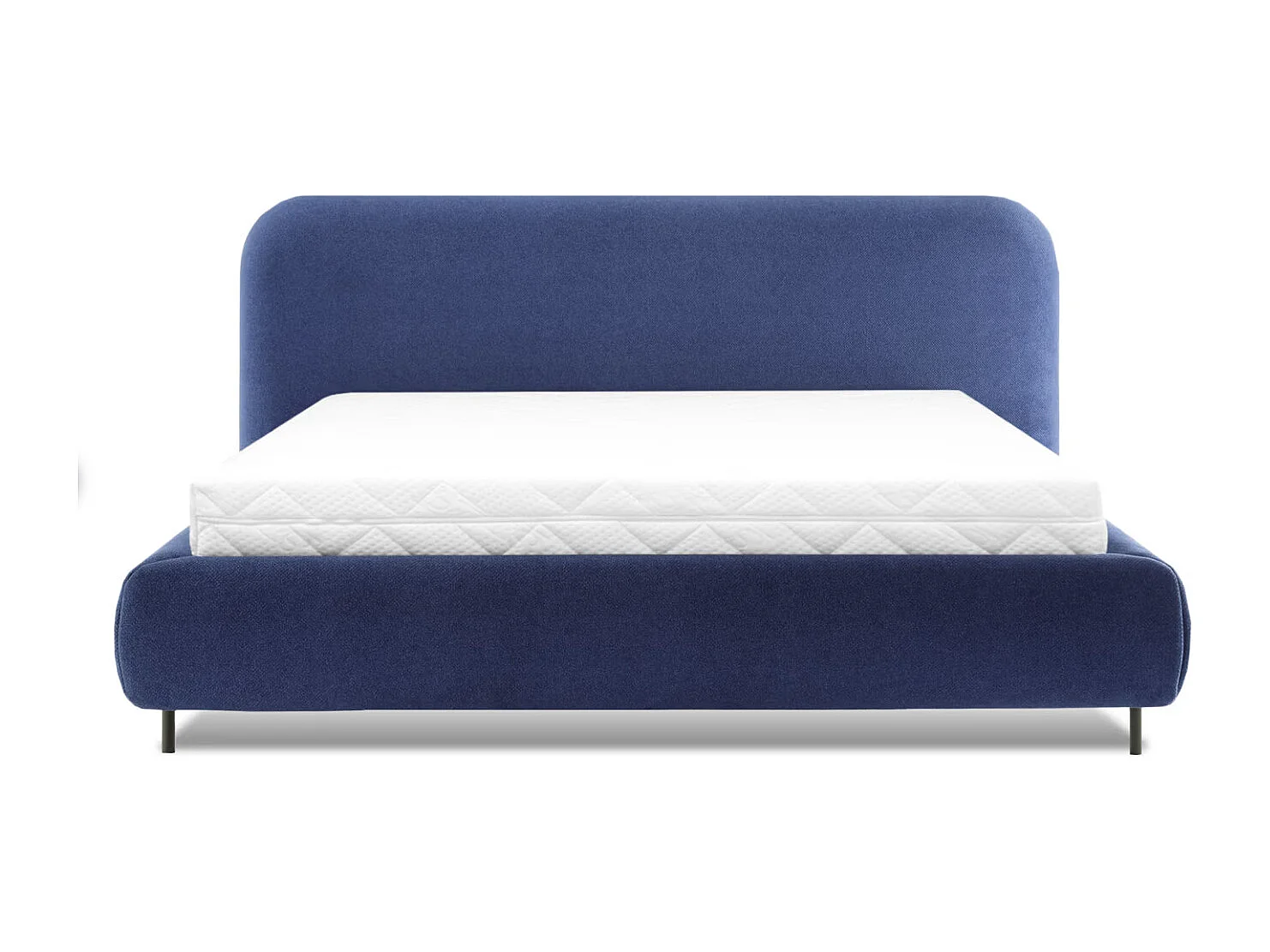 Cama com arrumação com base Tobias azul 160x200