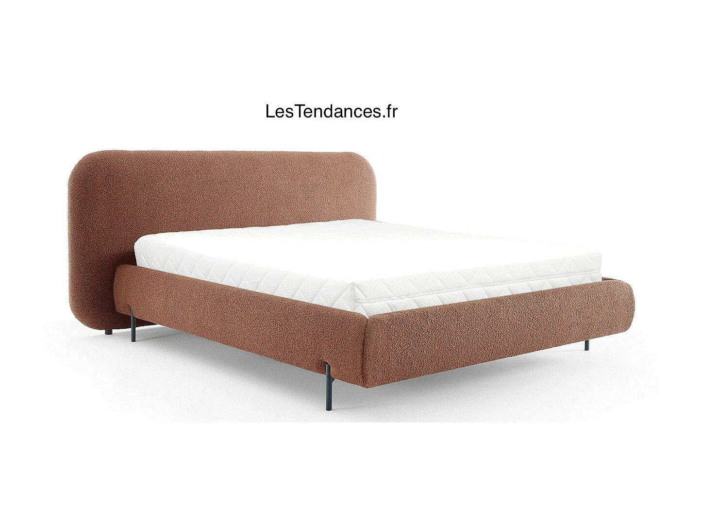 Booby prestige opbergbed – Modern fluweel en geoptimaliseerde opbergruimte-Kleur Bruin-Slapen 140x200cm