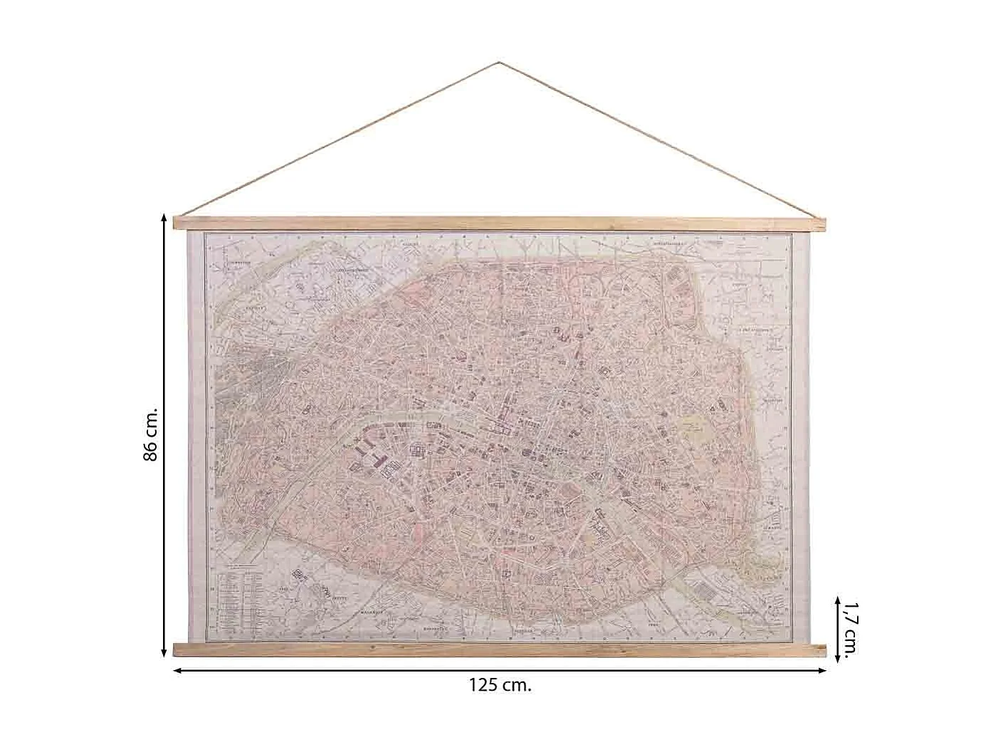 Liezo pergamino de tela impresa 125x86x1,7