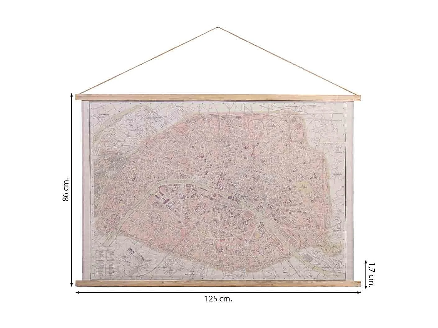 Liezo pergamino de tela impresa 125x86x1,7