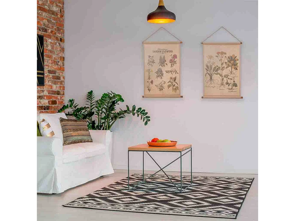 Toile de lin imprimée en parchemin