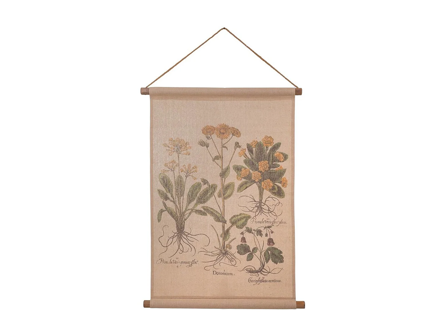 Toile de lin imprimée en parchemin