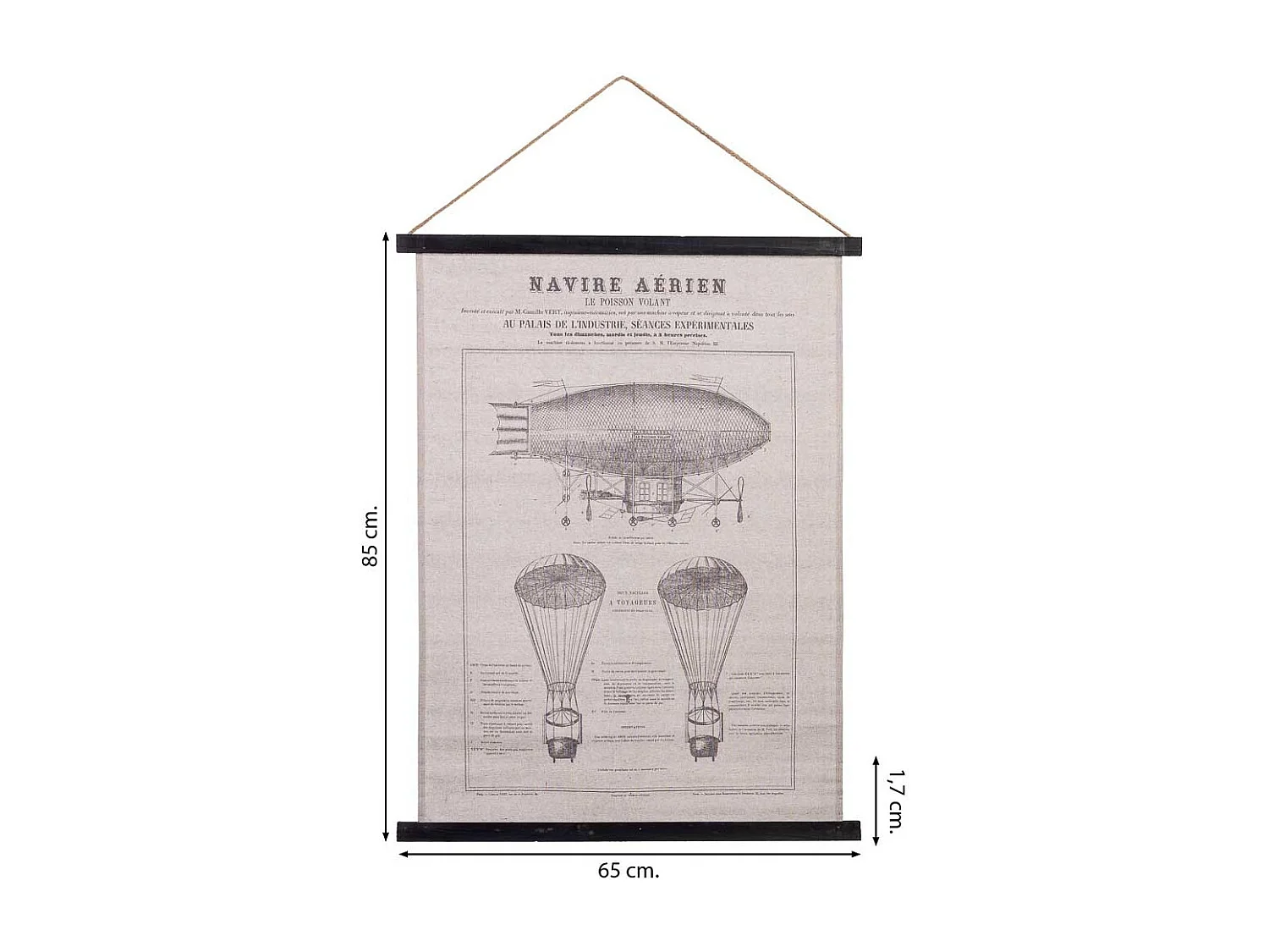 Bedruckte Stoff-Pergamentleinwand
