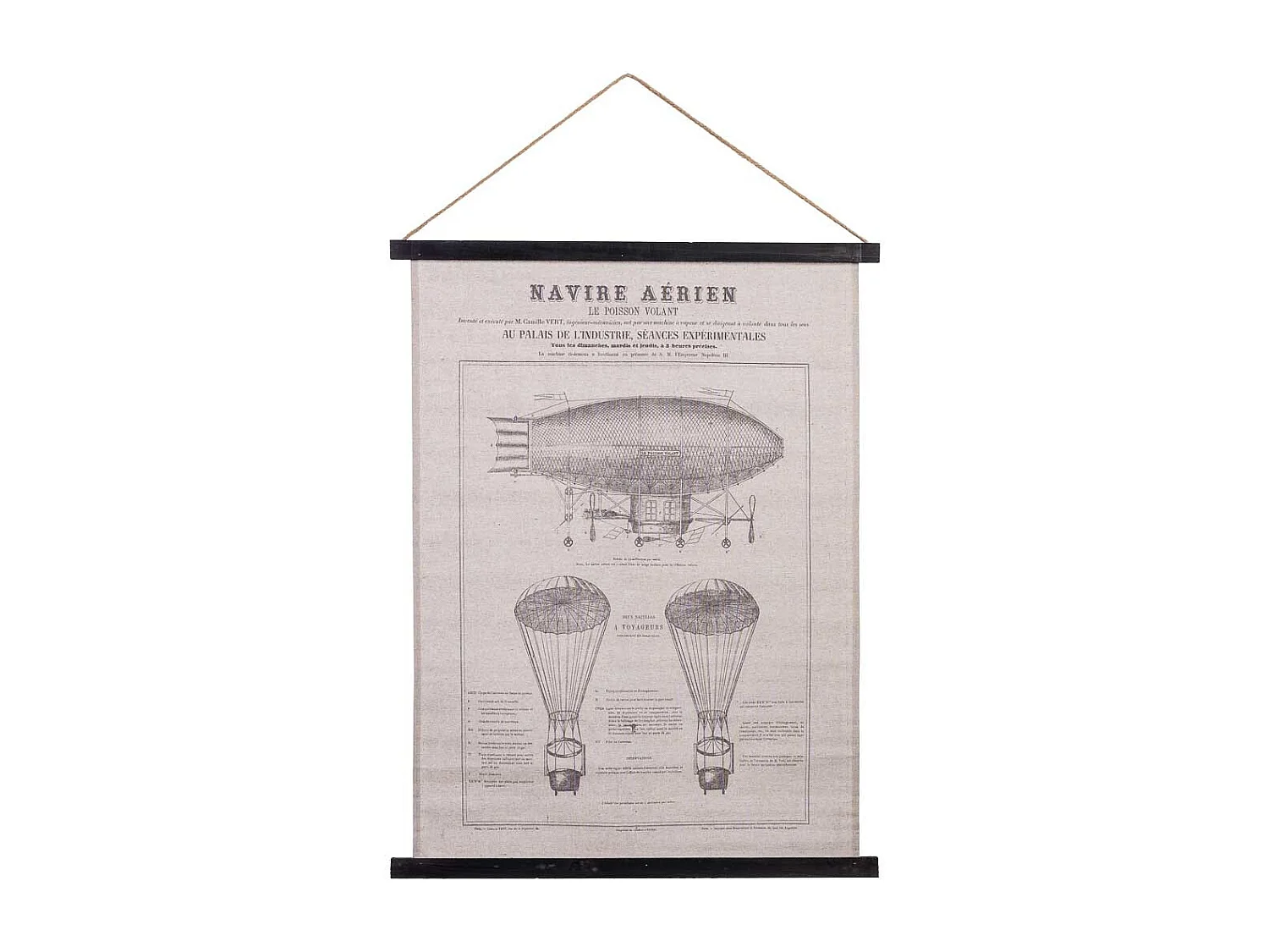 Bedruckte Stoff-Pergamentleinwand