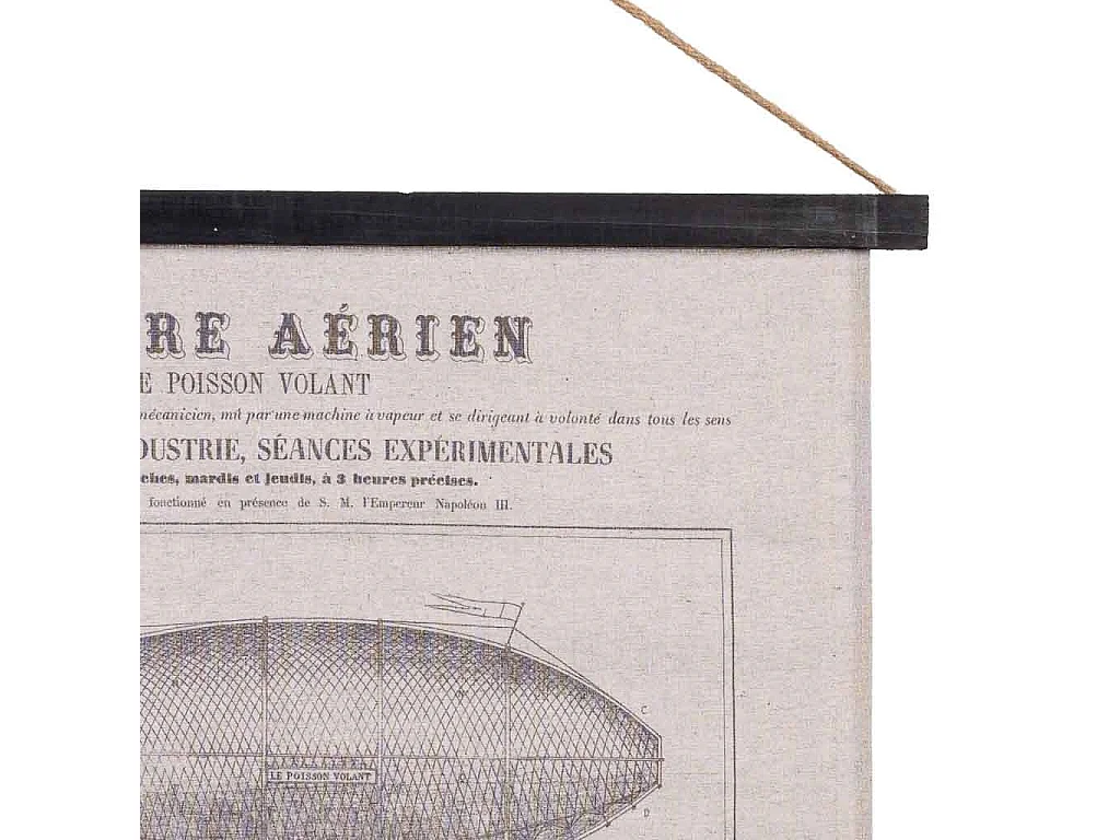 Lona de tecido impressa em pergaminho