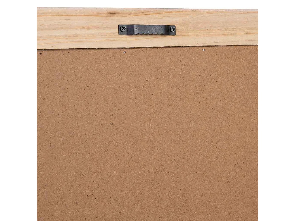 Cadre en bois et tissu imprimé