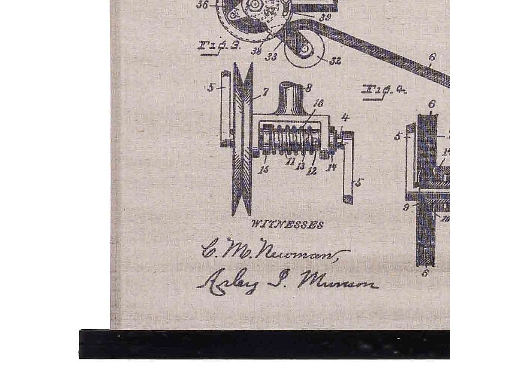 Bedruckte Stoff-Pergamentleinwand