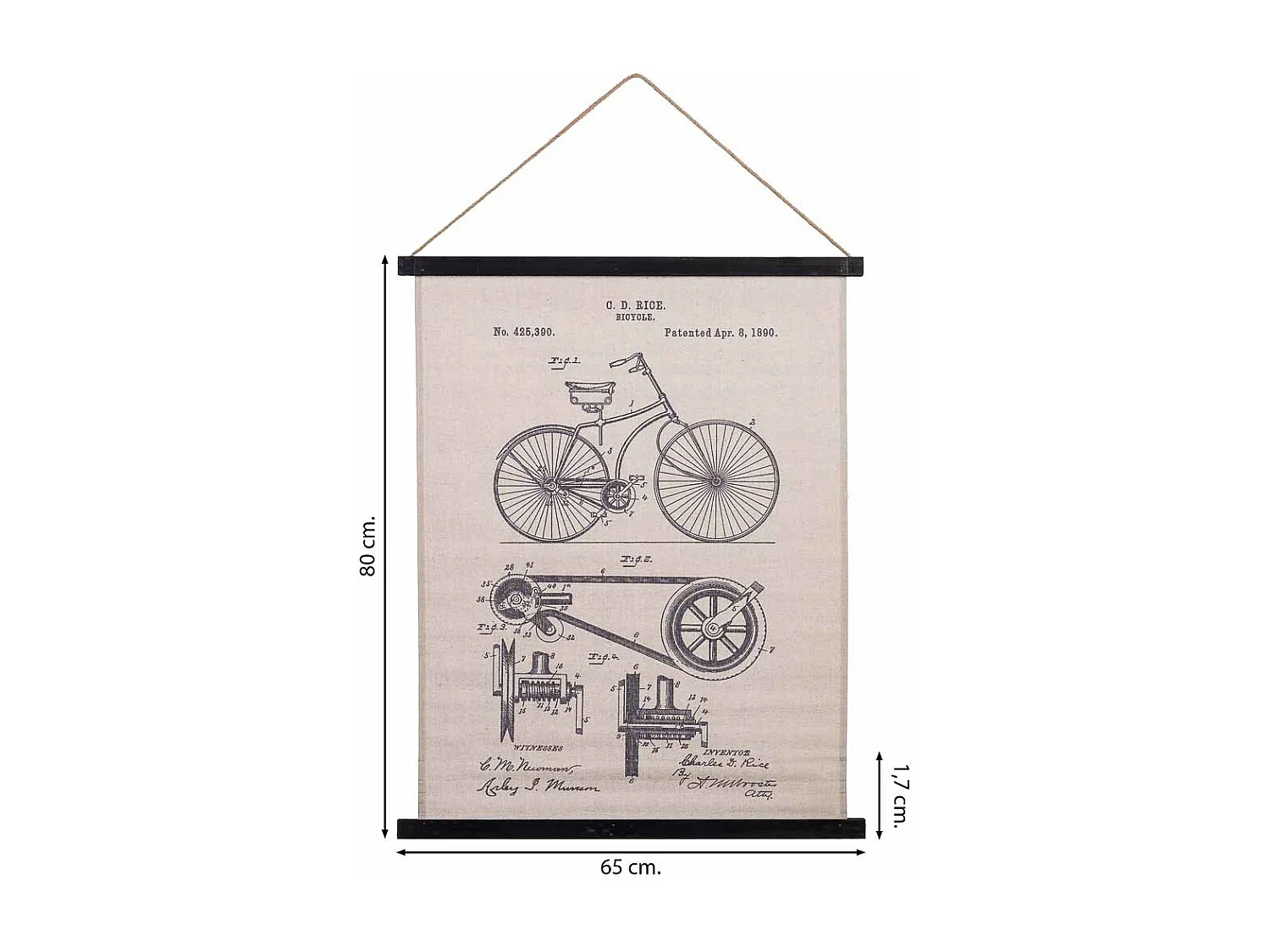 Bedruckte Stoff-Pergamentleinwand