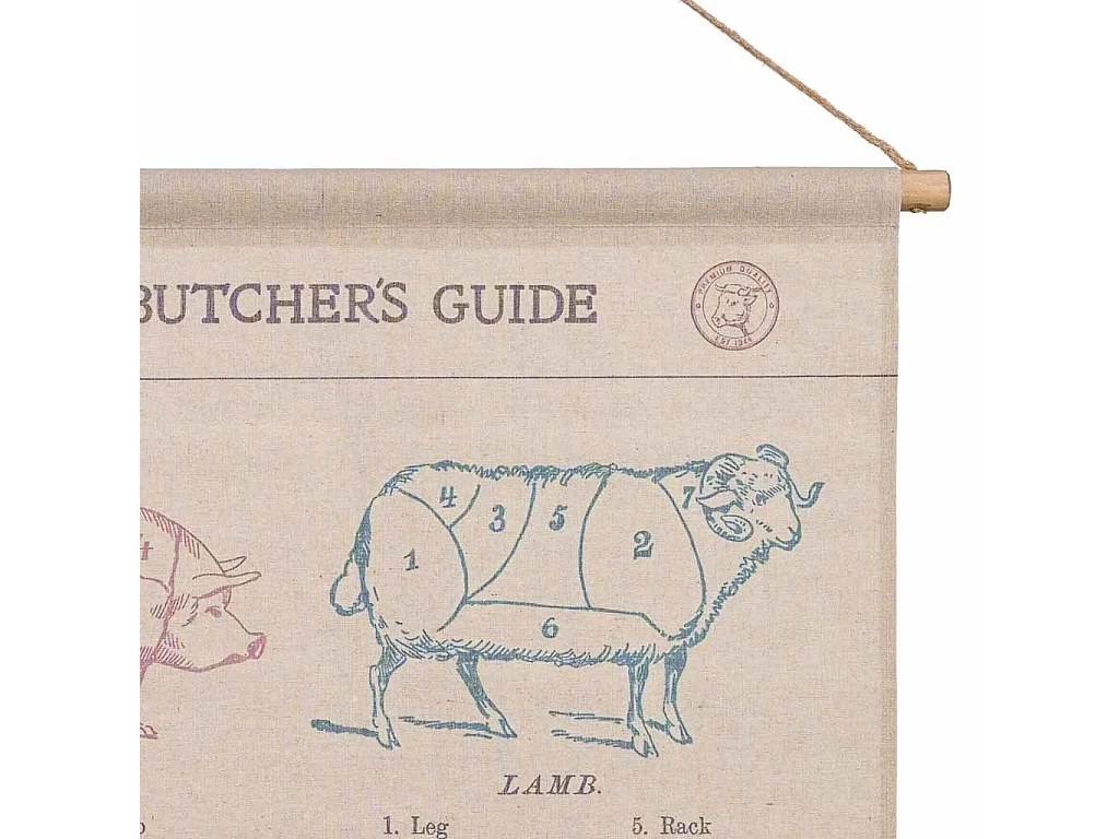 Liezo pergamino de tela impresa 76x97x2,5