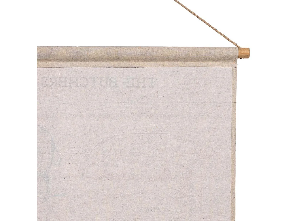 Bedruckte Stoff-Pergamentleinwand