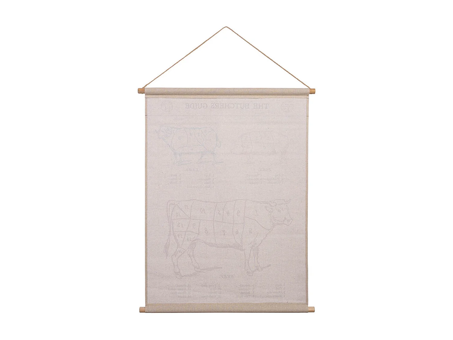 Bedruckte Stoff-Pergamentleinwand