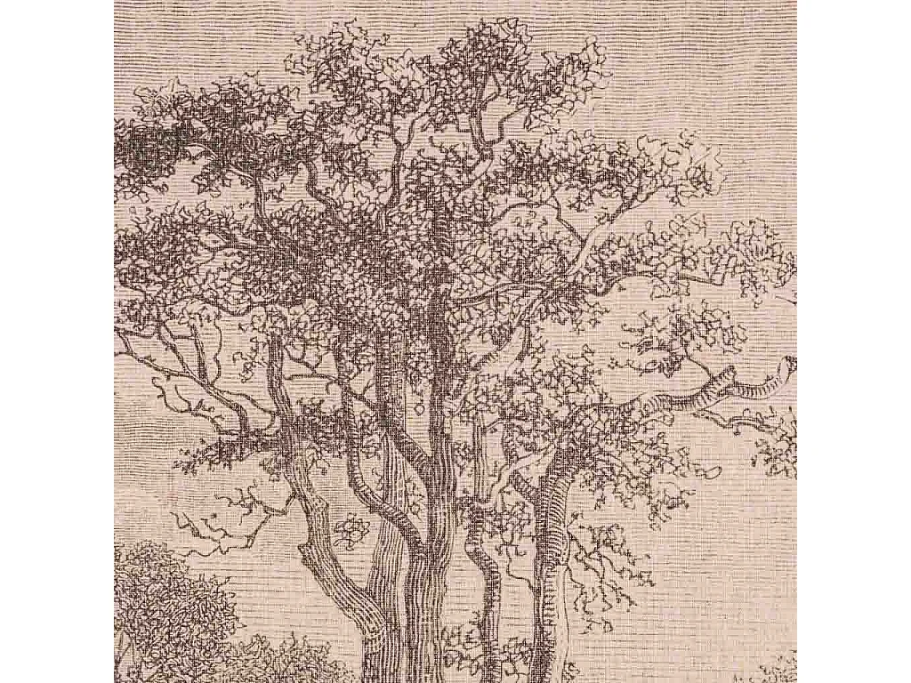 Toile imprimée en parchemin