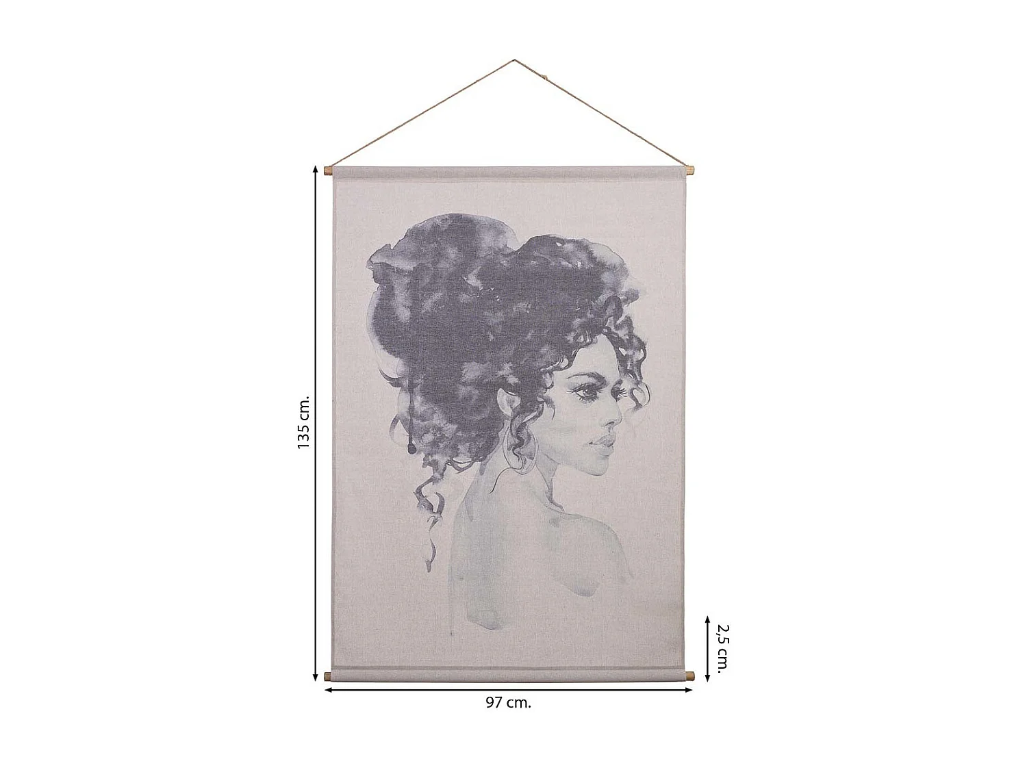 Bedruckte Stoff-Pergamentleinwand