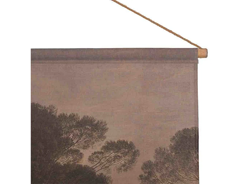 Lona de linho impressa em pergaminho