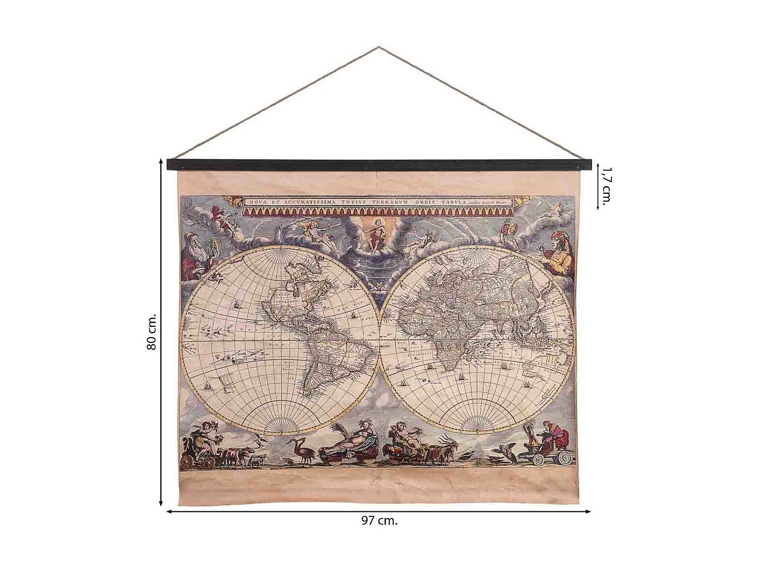 Lona de tecido impressa em pergaminho