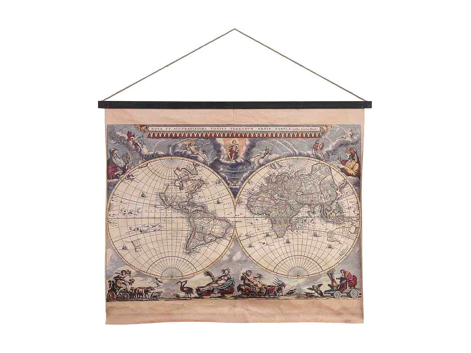 Tela pergaminho tecido impresso 97x80x1,7h cm