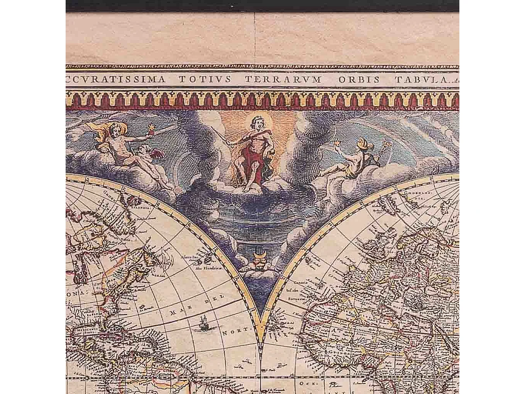Tela pergaminho tecido impresso 97x80x1,7h cm