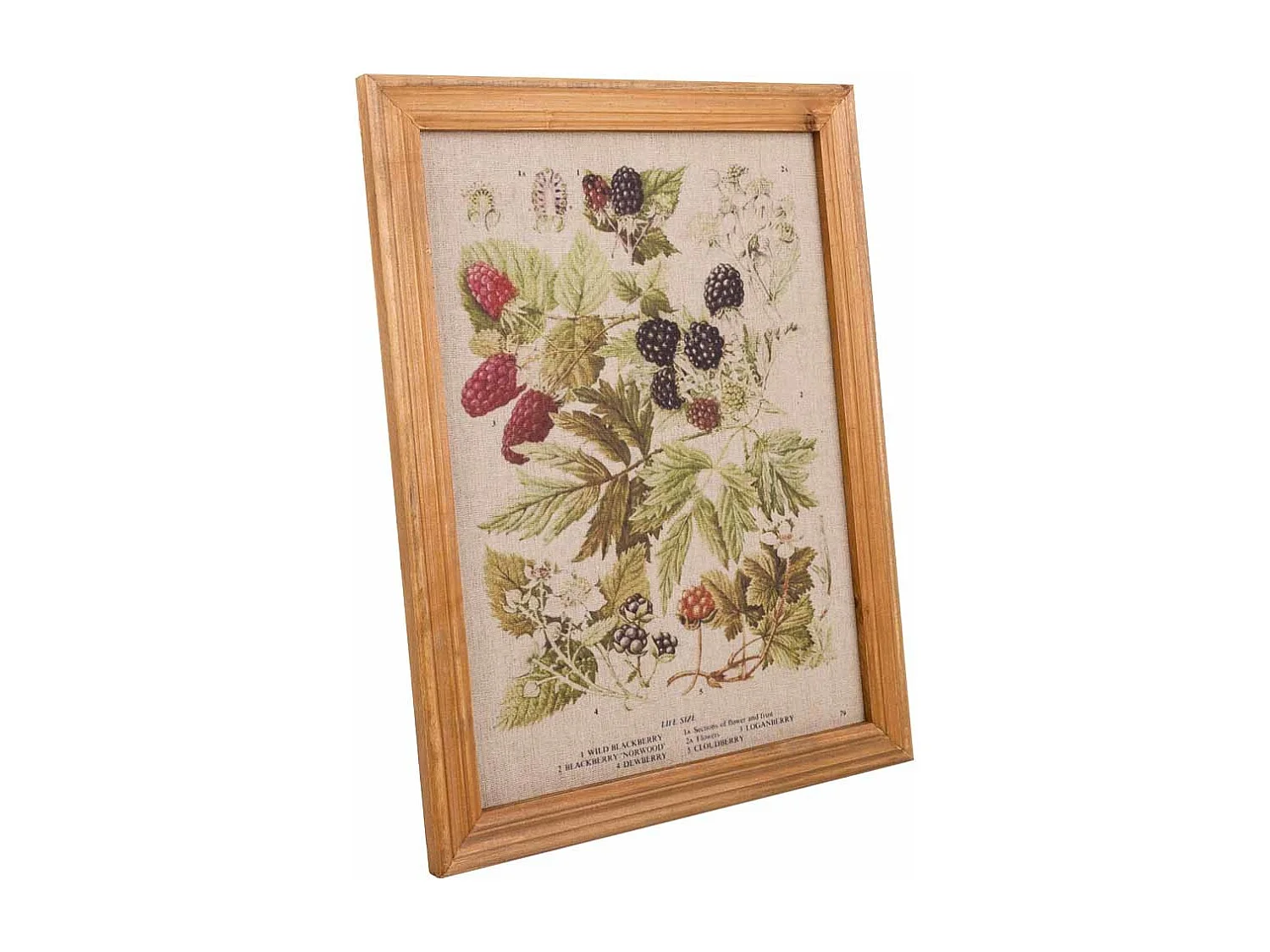 Cadre en bois et tissu imprimé