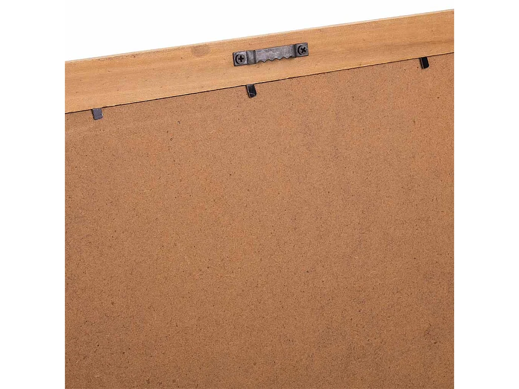 Cadre en bois et tissu imprimé