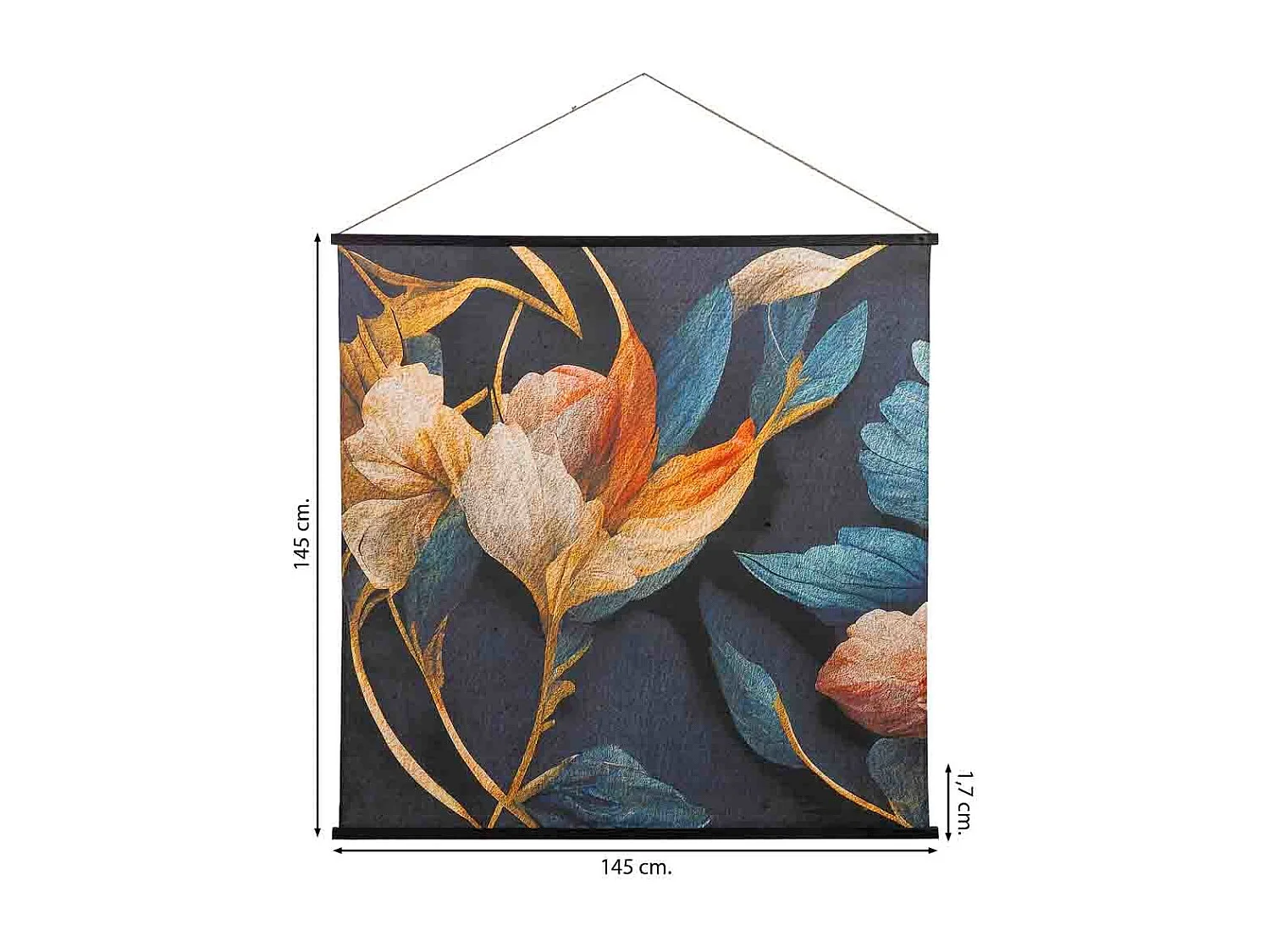 Toile imprimée en parchemin