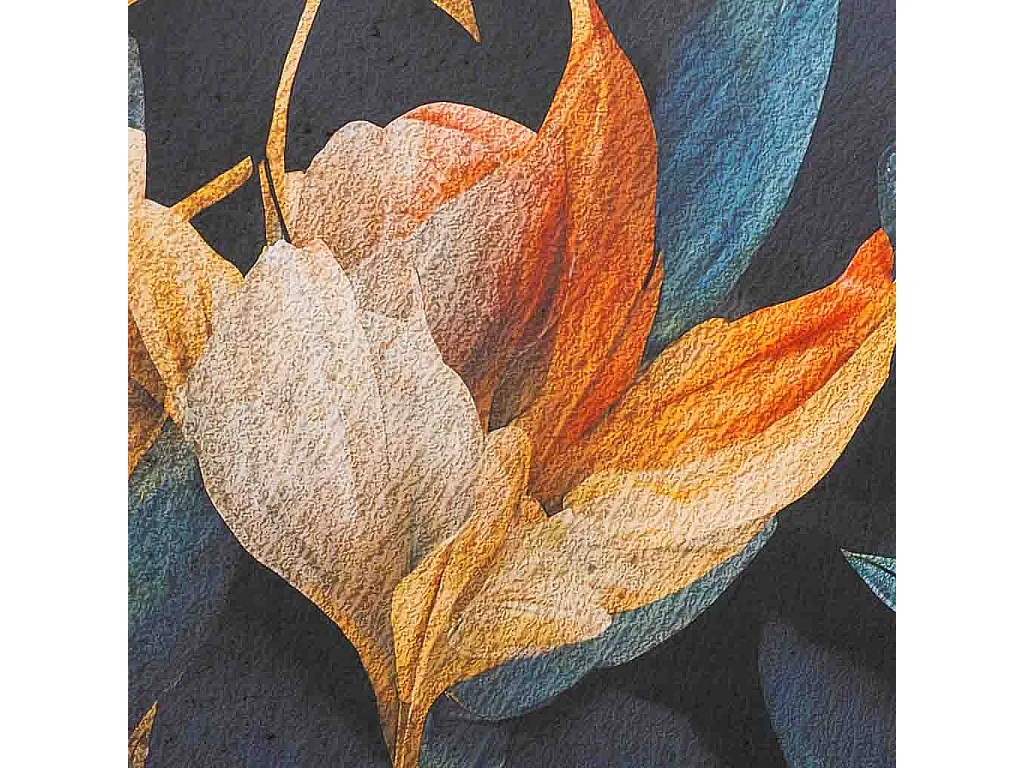 Toile imprimée en parchemin