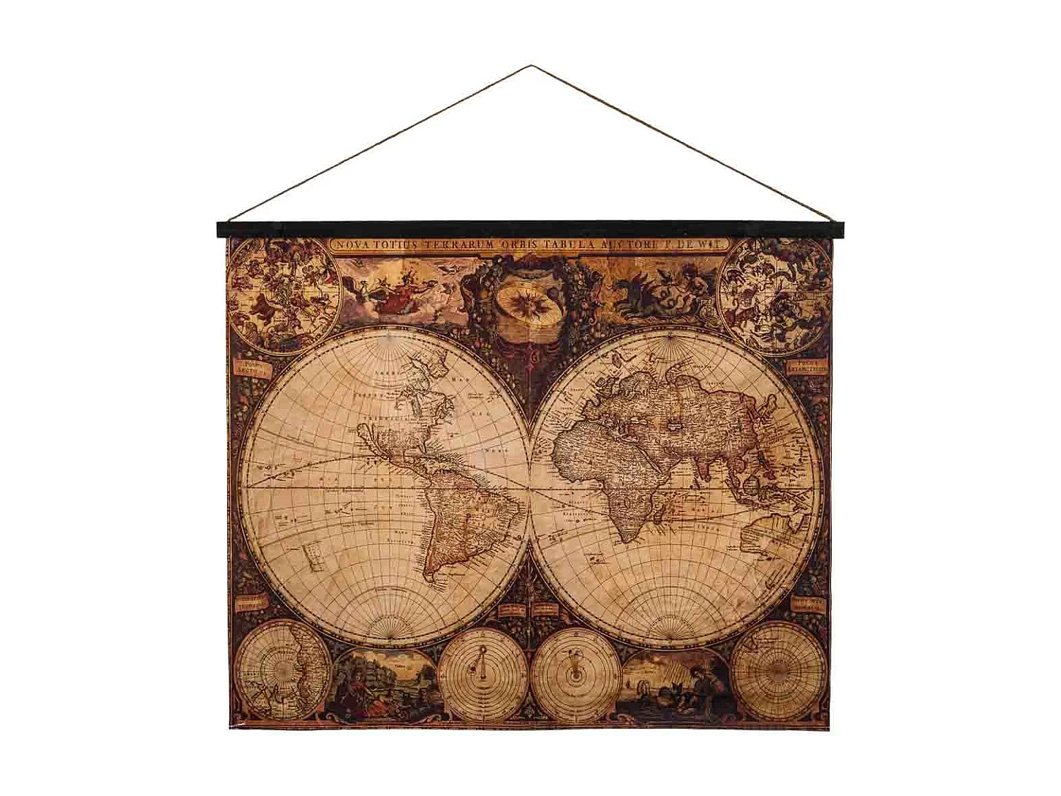 Toile imprimée en parchemin