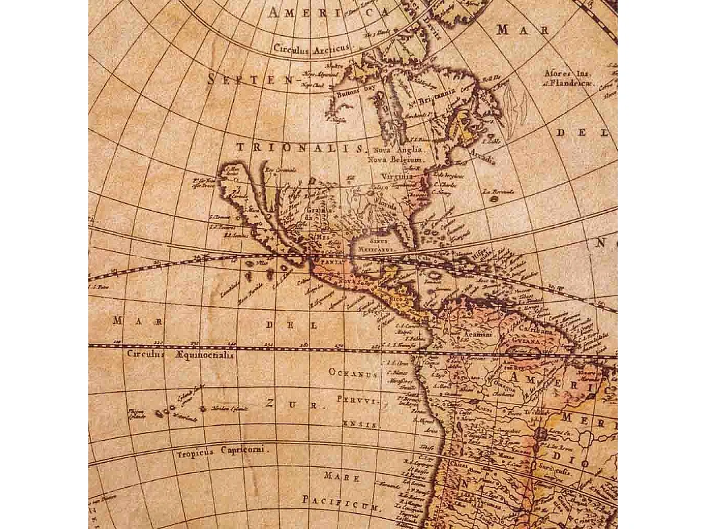 Toile imprimée en parchemin