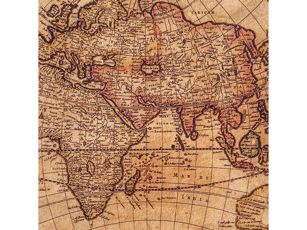 Toile imprimée en parchemin