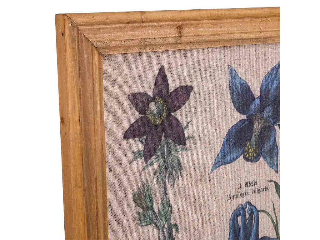 Cornice in legno e tessuto stampato