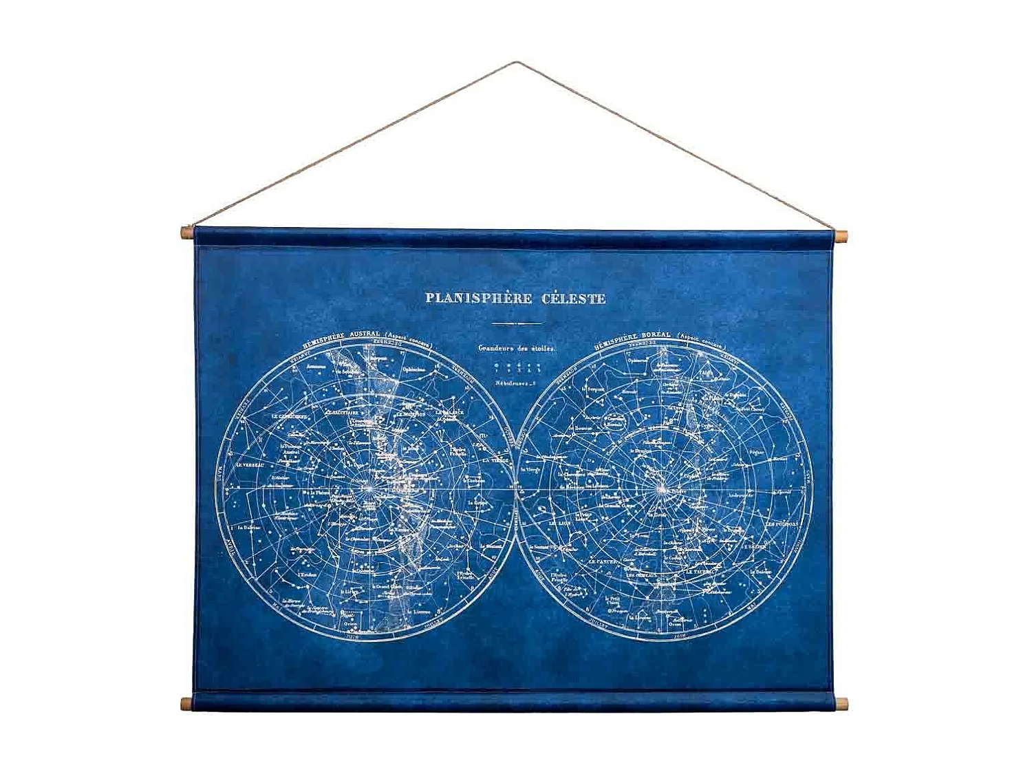 Toile imprimée en parchemin