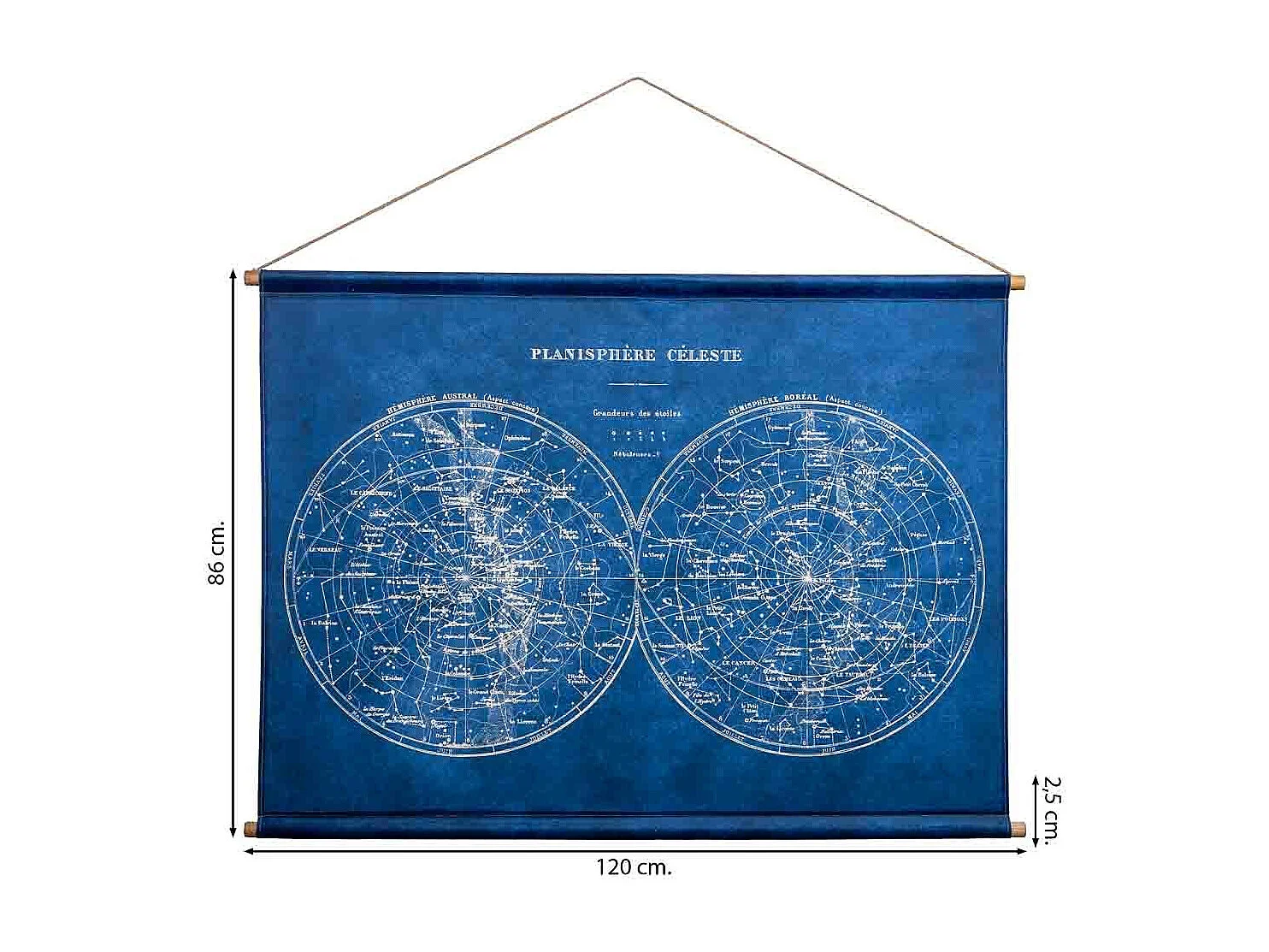 Toile imprimée en parchemin