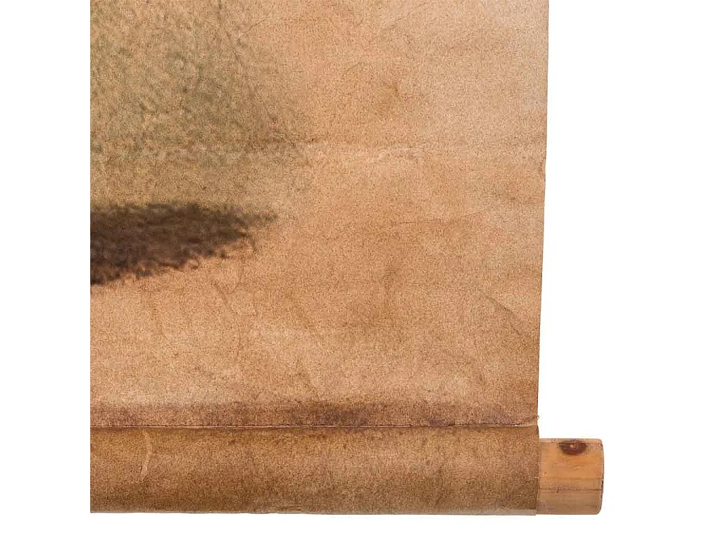 Toile imprimée en parchemin