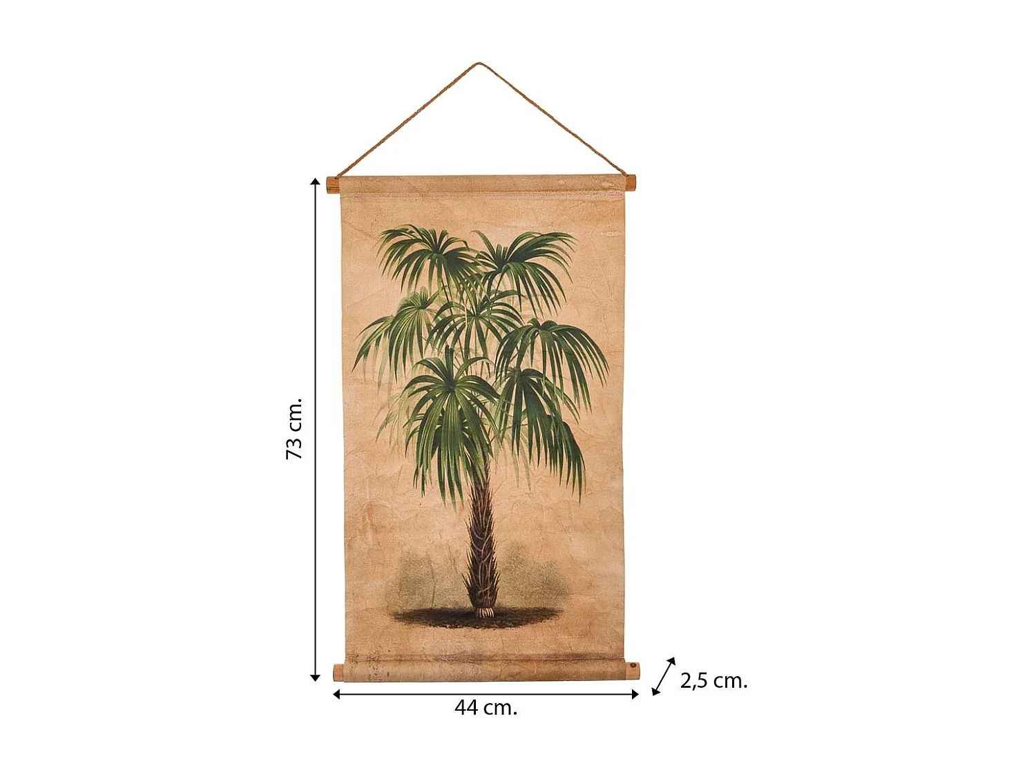 Lienzo pergamino de tela impresa 44x73x2,5
