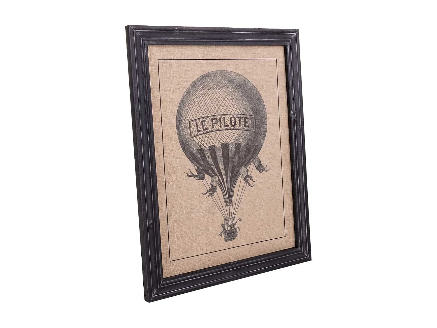 Cornice in legno e tessuto stampato