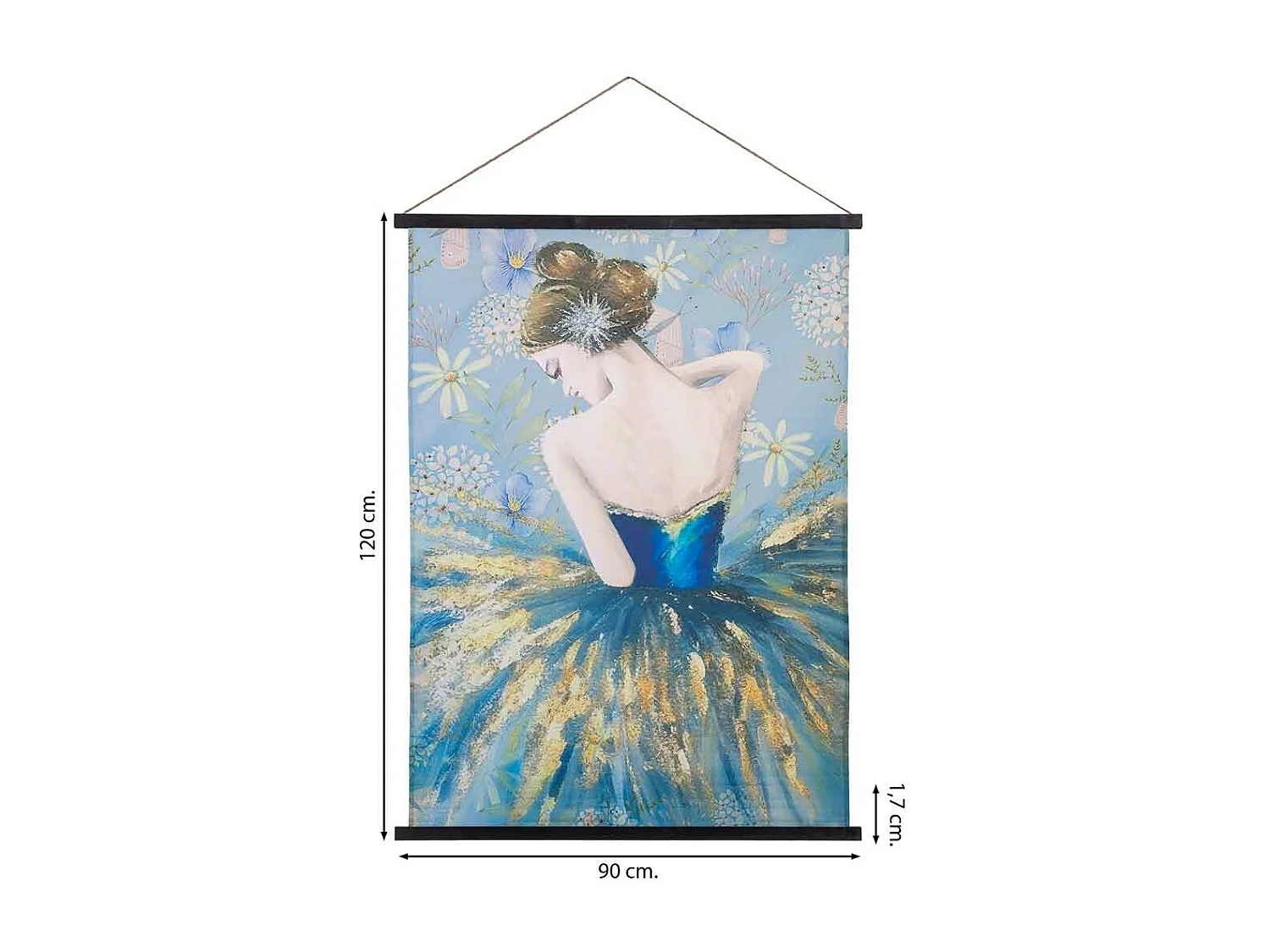 Liezo pergamino de tela impresa 90x120x1,7