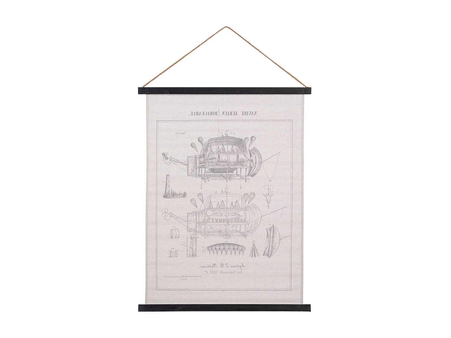 Liezo pergamino de tela impresa 65x85x1,7