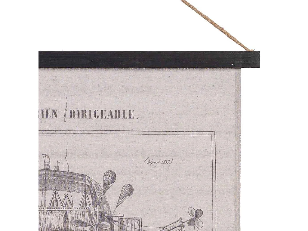 Lona de tecido impressa em pergaminho