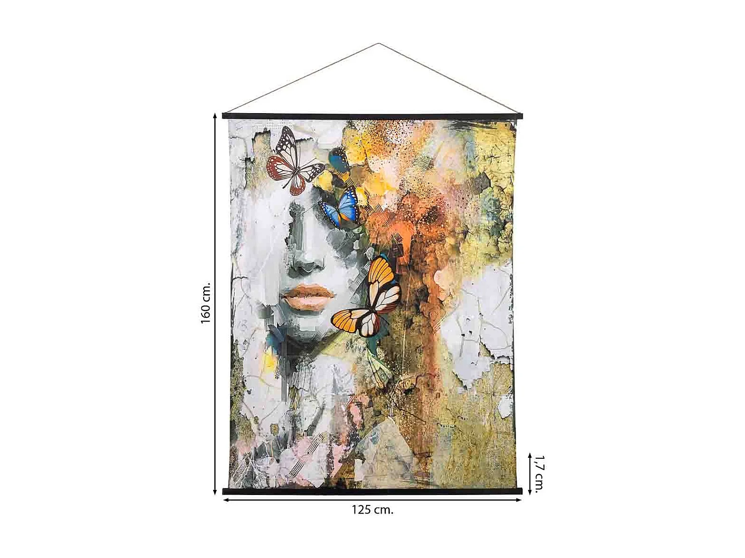 Lona de tecido impressa em pergaminho