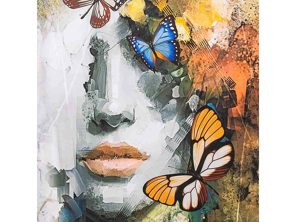 Lona de tecido impressa em pergaminho