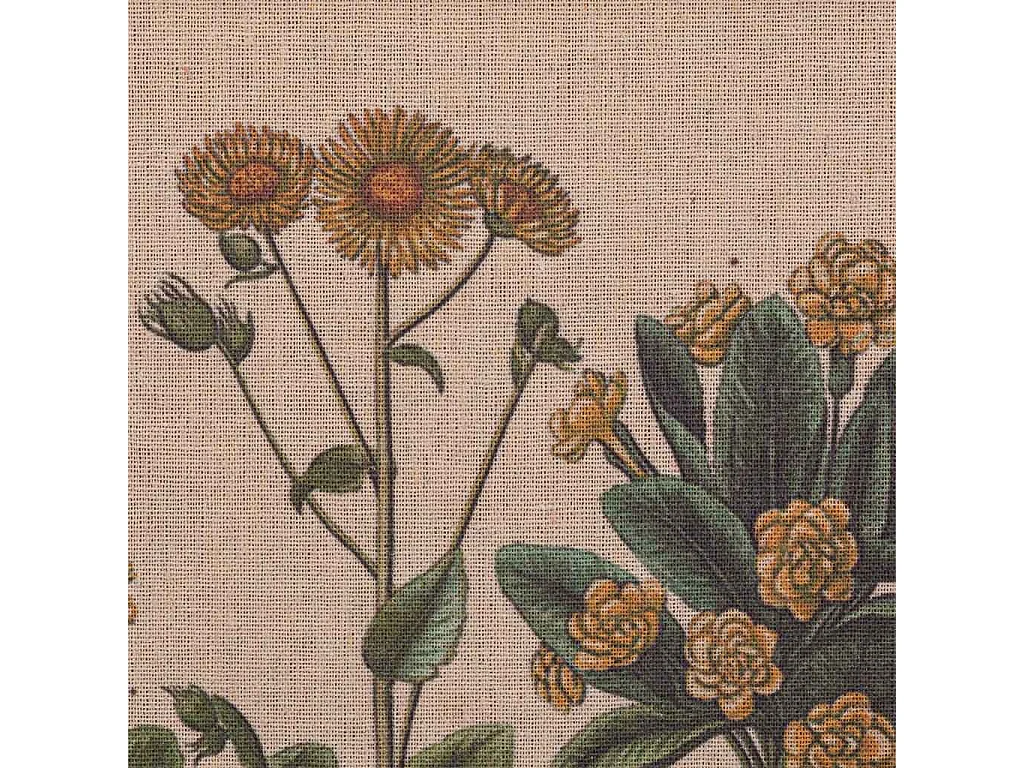 Cornice in legno e tessuto stampato